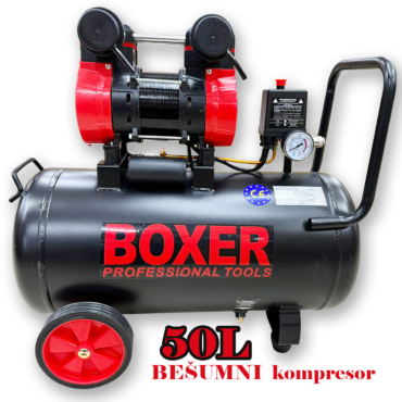 Boxer bešumni kompresor 50L Front 1