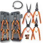 Seger kliješta 4x - 2 ravna i 2 zakrivljena G292
