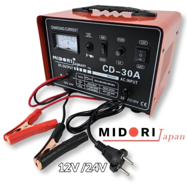 Punjač za akumulator 12V 24V 30A Midori Japan MJ005 Front 1