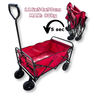 Sklopiva transportna kolica 80kg GK039 Front 1